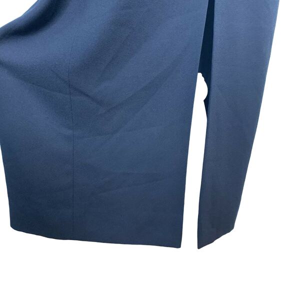 Vintage Liz Claiborne Dress Formal 8 Maxi Black Short Sleeve Lined New - Picture 5 of 11